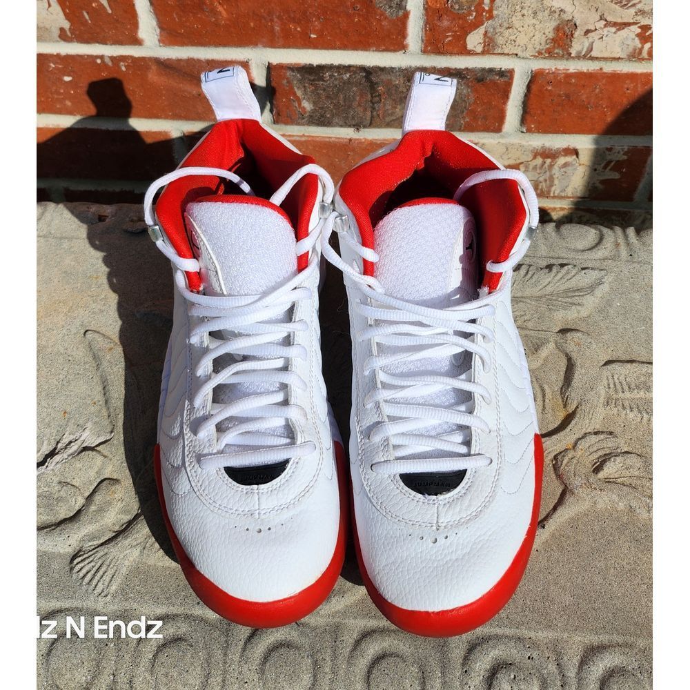 Air Jordan Jumpman Pro White & Red Basketball Shoes Size US 8.5 Athletic Sneaker - Picture 5 of 14